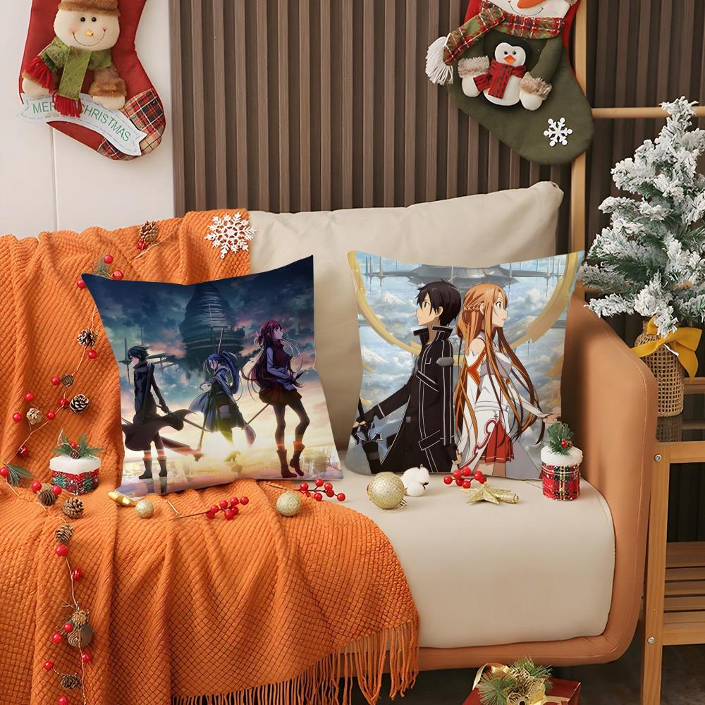 Асуна Sword Art Online Progressive Наволочка Двусторонняя Удобная Наволочка Подходит для Автомобиля Дивана Спальни и Других Мест