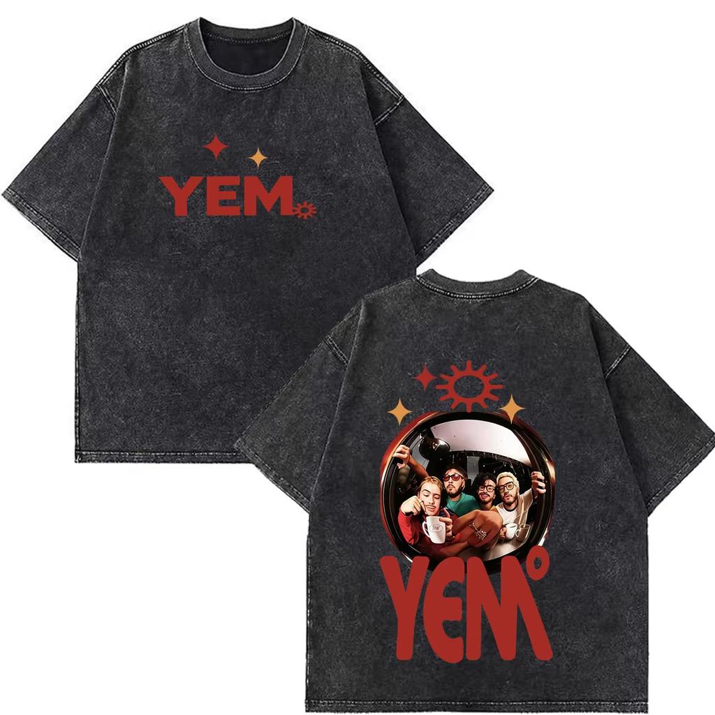 Summer Hot Sale Band Rock Music Morat Tour 2026 Print Vintage Washed T-shirts Hip Hop Fashion Men Women Gothic Cotton Oversized T-shirts