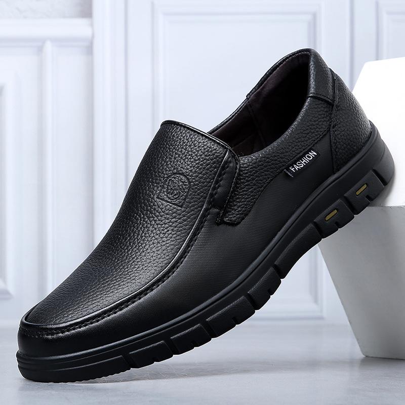 Genuine Leather Handmade Shoes Casual Shoes for Men Flat Platform Walking Shoe Outdoor Footwear Loafers Breathable Sneakers