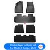 For Tesla New Model Y Juniper 2026+ TPE Floor Mats Waterproof Luggage Mat Wear-resistant Foot Pads ModelY Trunk Mats Accessories