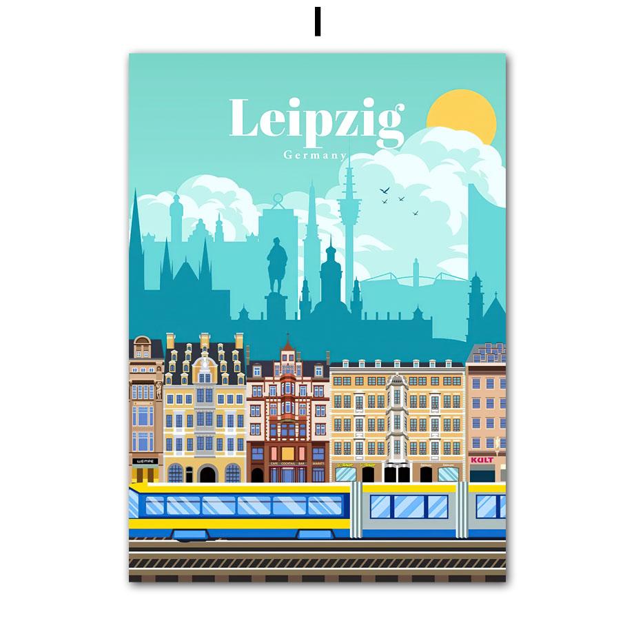 Настенная картина на холсте Берлин Германия путешествия карта города плакаты на скандинавскую тему и принты украшения дома настенные панно для гостиной