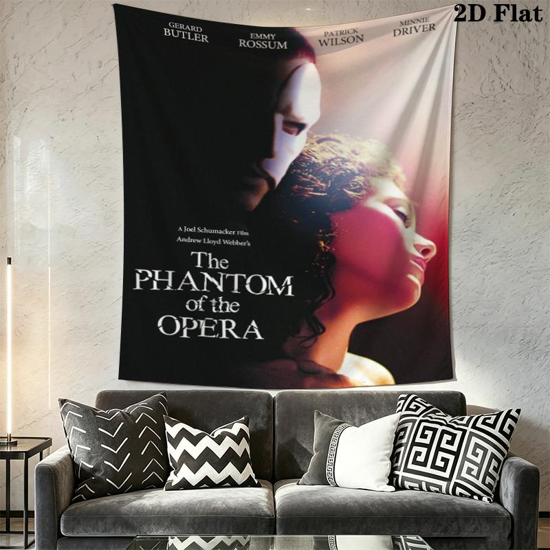 The Phantom of the Opera Wall Tapestry Aesthetic Wall Hanging Printed Fabric Blanket Decorative Tapestries for Bedroom Living Room Home Decor