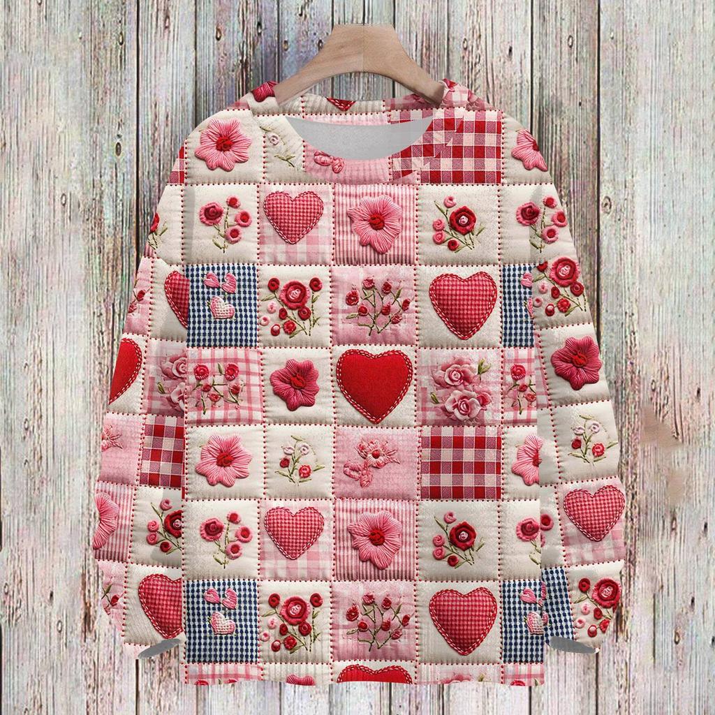 Свитшоты ко Дню святого Валентина для детей, вязаные свитера для мальчиков и девочек, симпатичные рубашки, осенние свитера с круглым вырезом, топы