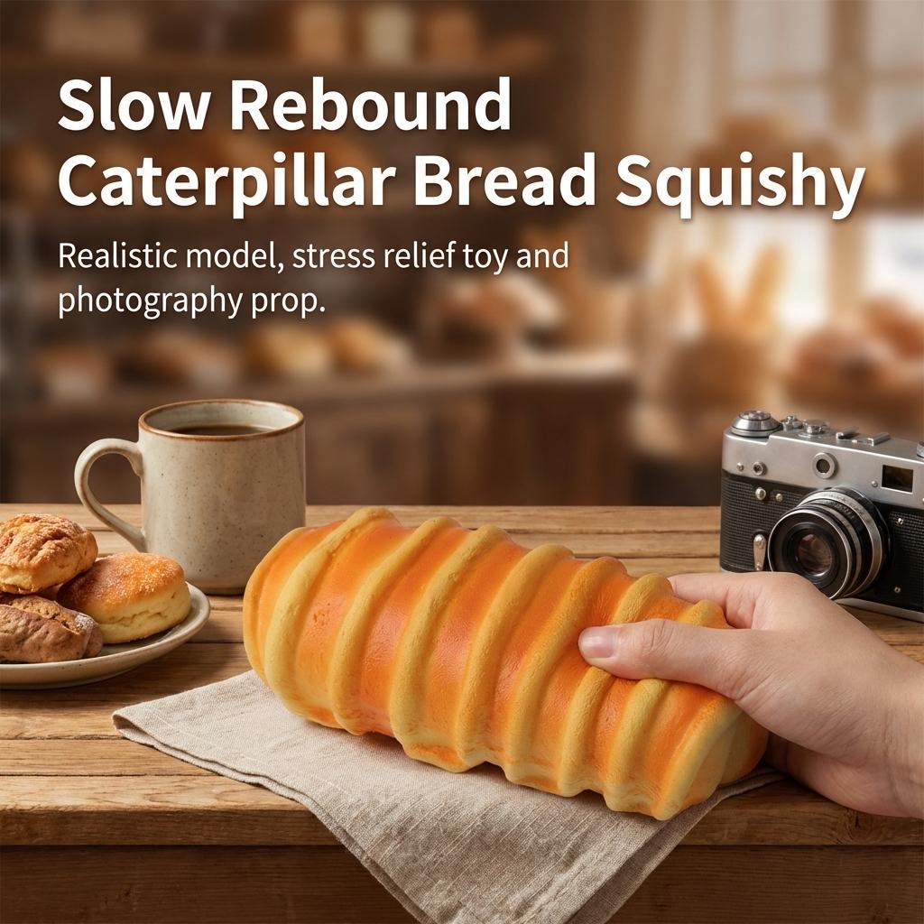 Realistic Bread Slow Rebound Stress Relief Toy Photography Prop Model For Kids And Adults