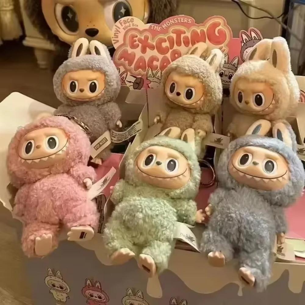 Высокое качество милый Labubu монстры коробка игрушки сердечный макарон Kawai Guess сумка фигурка модель сумка подарок 1:1 Поддельные товары Подарки