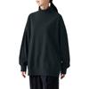MUJI Sweatshirt Yak Blend Sweatshirt Turtleneck BBT47A2A Black Free Size Women's