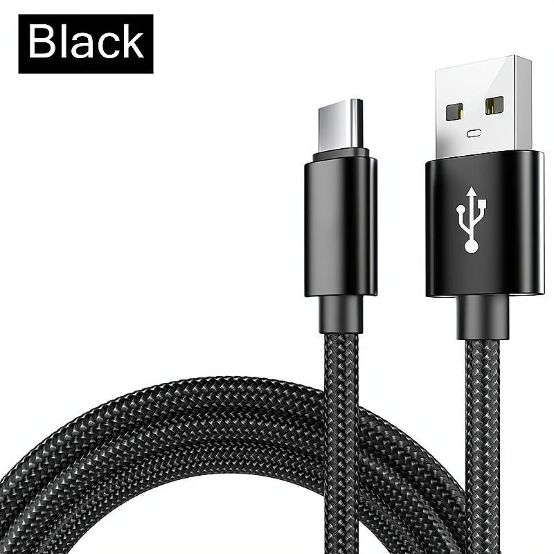 Цифровые кабели Высокоскоростной кабель USB Type-C для быстрой зарядки 3,3 фута/6,6 фута/9,9 фута для телефонов Android — совместим с Samsung, Redmi, OnePlus и Xiaomi