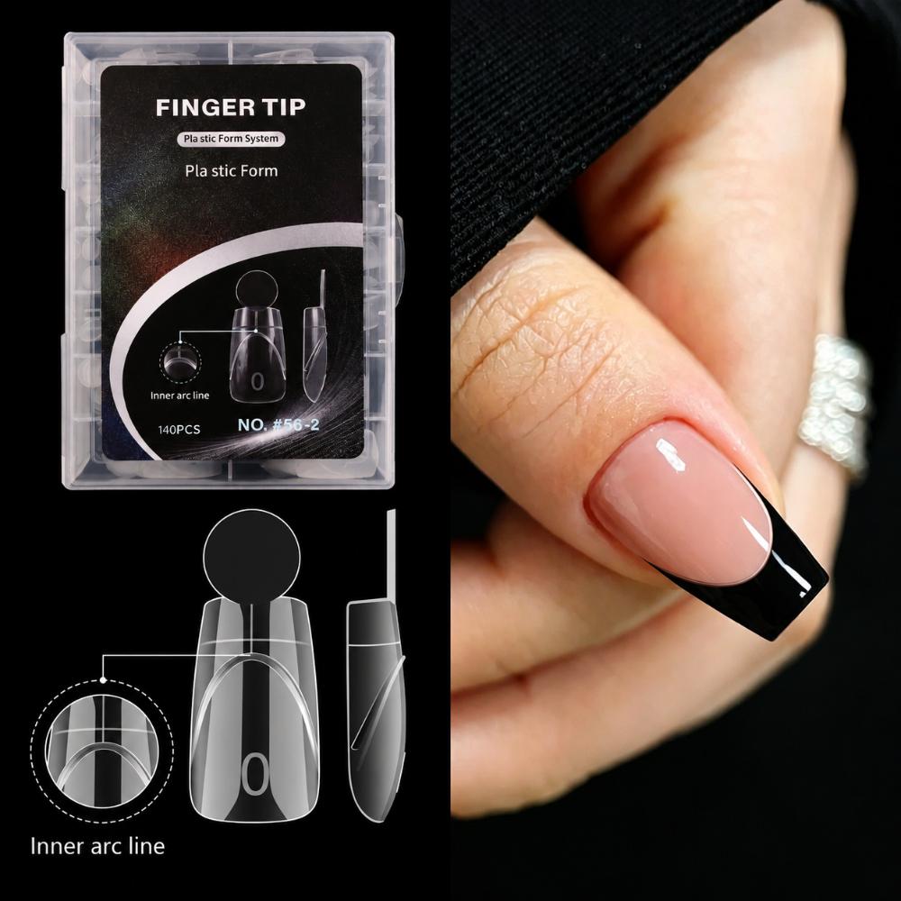 Quick Extension French Nail Dual Forms 14 Sizes Acrylic Nail Art Mold Nail Art