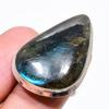 Labradorite Gemstone 925 Sterling Silver Jewelry Ring Size Adjustable KJ-253