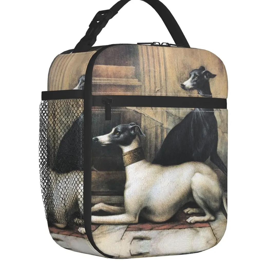 Изолированная сумка для обеда Greyhound Whippet Dog для женщин, портативная, с рисунком борзой, термосумка-холодильник для пикника и путешествий
