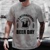 Мужские футболки Международный день пива Графическая одежда Y2K Летние футболки с коротким рукавом Друзья Пьяная вечеринка Сочетающаяся уличная одежда