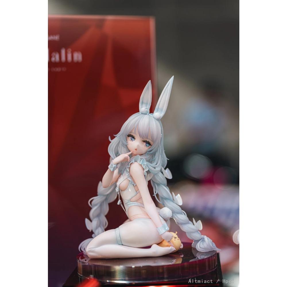 18 см Аниме Игра Azur Lane MNF Le Malin Фигурка Ленивый Белый Кролик 1/4 Вялый Кролик Вер TF Издание Модель Игрушка Подарок Фигурка