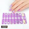 ZM Full Cover No-Cure Gel Nail Wraps, Halloween Style Autumn Winter Nail Stickers, Nail Patch Films