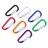 2Pcs Random Aluminum Carabiner D-Ring Key Chain Clip Outdoor Hook Buckle