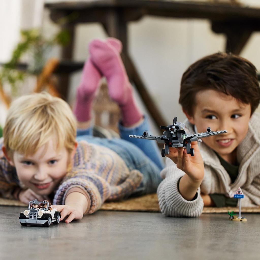 LEGO Indiana Jones Fighter Attack 77012 Toy Block Present Movie Adventure Action 8 Years Old ~