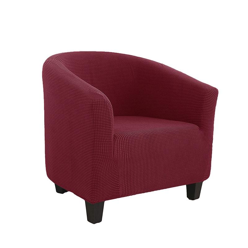 Чехол на клубный стул, эластичный чехол на стул для ванны, однотонный чехол для дивана, флисовые чехлы для диванов для учебы, барная стойка, гостиная