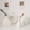 Nordic White Flower Vase Simple Flower Pot Storage Bottle Imitation Creative Flower Pot Home Wedding Decoration Ornament