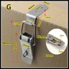 90 Degrees Duck-Mouth Buckle Hook Lock Stainless Steel Spring Draw Toggle Latch
