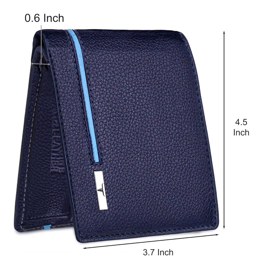 Кошелек из кожи Stag Blueberry/Blue для мужчин