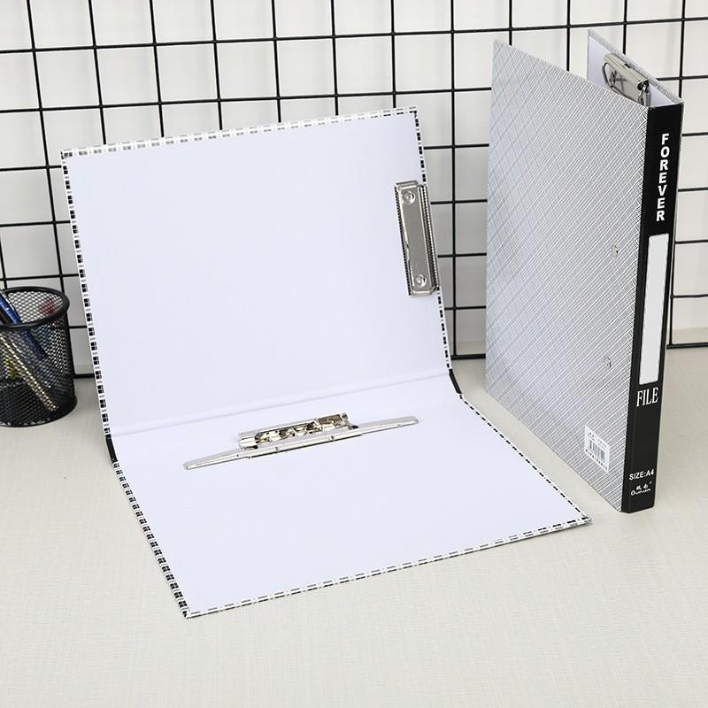 Durable Dual-Hole Quick Clip A4 Cardboard File Folder