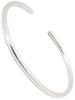 Authentic 925 Sterling Silver Simple Cuff Open Bangle Bracelet for Men and and Slim Design with a and Popular Brand Jewelry and One Size Fits Women.