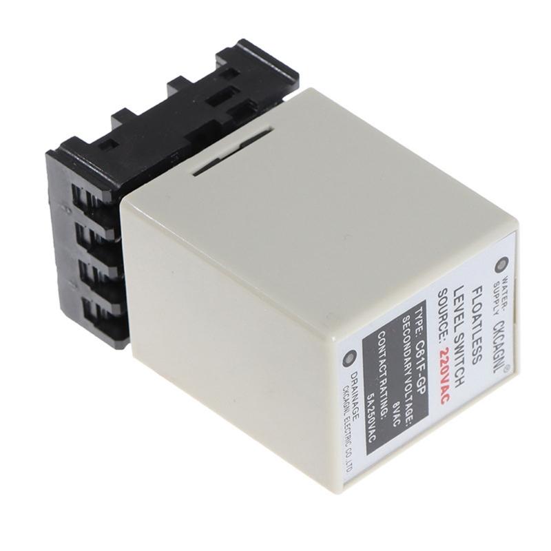 C61FGP Automatic Liquid Level Control 220V Floatless Sensor Switching with Base For Water Supply Drainage