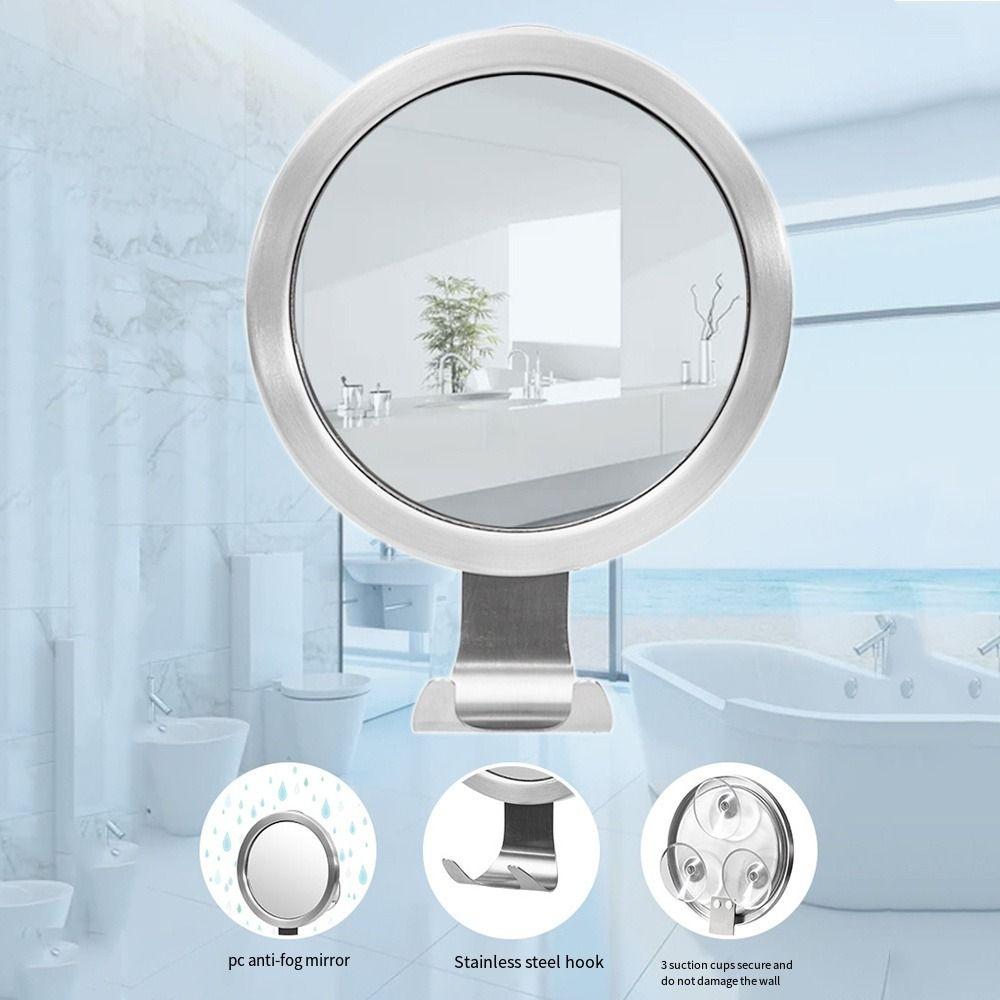 С присоской Мощные присоски Зеркала для ванной Анти-туман Душ Зеркало Выщипывание бровей