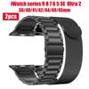 2pcs Stainless Steel Watchband for IWatch Ultra 2 38/40/41/42/44/49/45mm IWatch Series 9 8 7 6 5 SE
