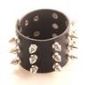 Браслет с шипами и заклепками, браслет из искусственной кожи, панк-рок, панк, мода, черные аксессуары с шипами [DOKiDOKi]