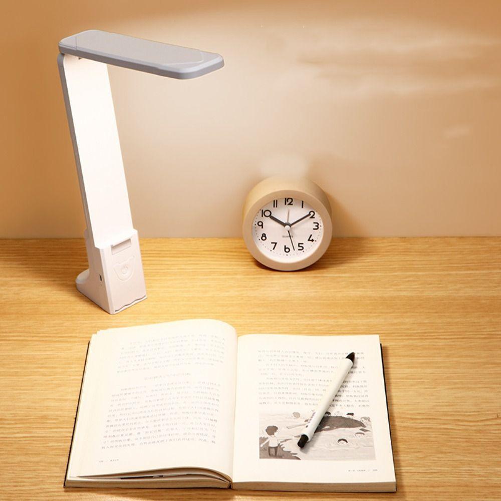Светодиодная настольная лампа с USB-зарядкой, регулируемая под разными углами, настольный светильник, прикроватная лампа для учебы