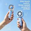 USBRechargeable Pocket Carabiner Fan 3 Gears Cooling Fan Mini Handheld Fan  Summer Essentials