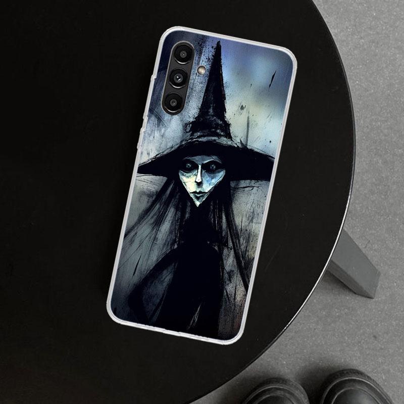 Чехол для телефона на Хэллоуин, Лунная Ведьма, Ужасы, для Samsung Galaxy A17 A16 A26 A36 A56 A57 A37 A15 A25 A35 A55 A14 A24 A34 A54 A13