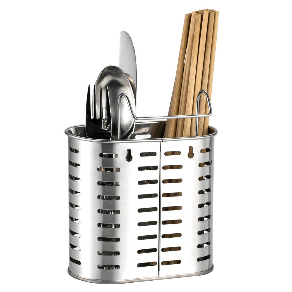 Полка для сушки кухонной утвари, держатель для палочек для еды, органайзер для хранения посуды из нержавеющей стали