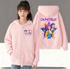 Hoodies Sweatshirts Girls Zipper Cartoon Printed Children's Hoodie Girls Casual Top Children's Jacket
