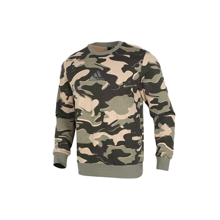 Adidas Sweatshirts Men's Camouflage Crew Neck Moderate Regular GM4472