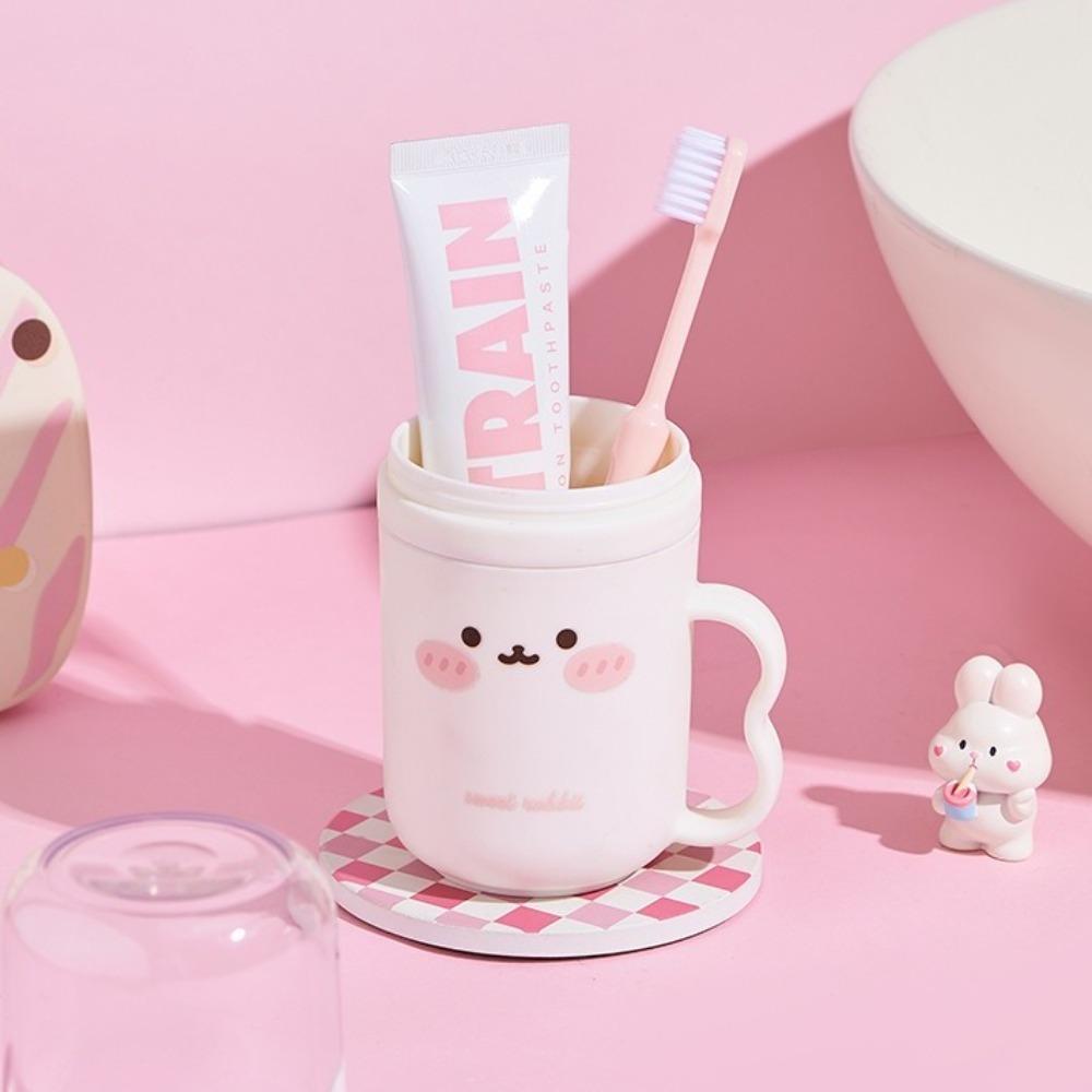 Мультяшный ополаскиватель для полости рта Компактный стакан для промывания Милый стакан для зубов Дорожный