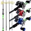 Литейные удочки, 4 секции, удочка из углеродного волокна и 3 цвета, 17 + 1 набор литейных катушек с шарикоподшипниками