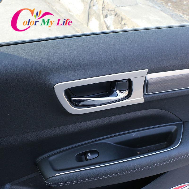 Color My Life 4 шт./компл. внутренняя дверная чаша для Renault Koleos MK II 2 Samsung QM6 2017-2022 накладка на дверную ручку автомобиля