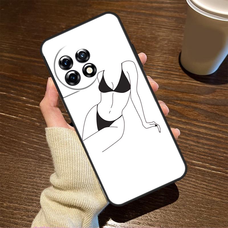 Чехол Woman Body Line Art для OnePlus 11 8 9 10 Pro 8T 9RT 10R 10T OnePlus Nord 3 CE 2 Lite 2T N10 N20 N30