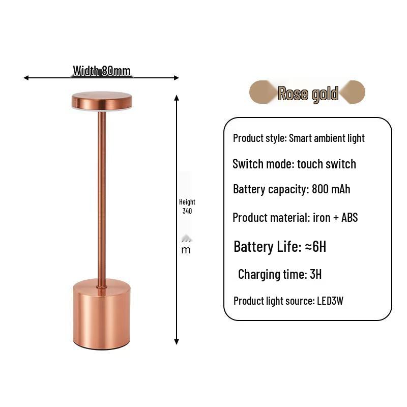 I-shaped Touch Table Lamp with USB Charging - Eye Protection Study Lamp, Desktop Decoration, Night Light