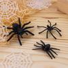 Black Spider Web Novelty Toy Plastic Fake Spider Decorative Spiders Prank Toys Haunted House Prop