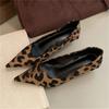 Fashion Fashion Pointed Toe Woman Pumps Leopard Print Thin Low Heels Women Shoes Brand Mules Elegant Casual Party Shoes Zapatos De Mujer