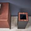 Yamazaki Industrial Trash Can Square Long Brown Approx. W22XD22XH60cm RIN Trash Can Dust Box Slim 4530