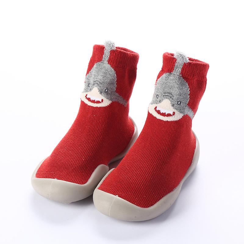 Spring and Fall Models of Children's Floor Socks Baby Silicone Soft Sole Floor Shoes Baby Indoor Non-slip Toddler Shoes