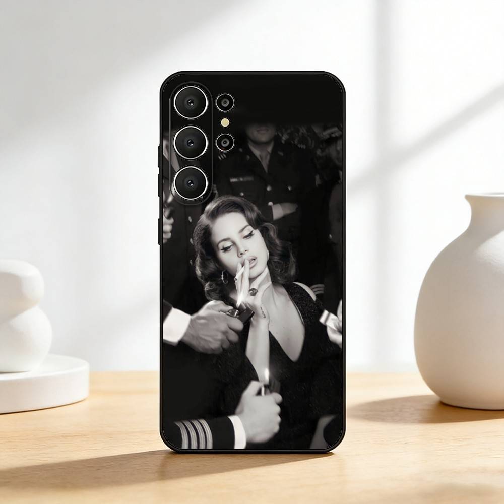 Чехол для телефона с изображением L-Lana D-Del R-Rey Для Samsung S26,S25,S24,S21,S22,S23,S30,Ultra,S20,FE,Lite,10,9, Черный чехол