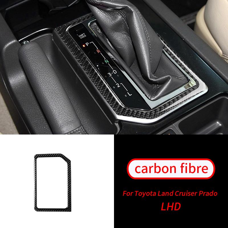 Для Toyota Land Cruiser Prado Gen Мягкий карбоновый рычаг переключения передач, панель управления стеклоподъемником, воздухозаборник, салон автомобиля