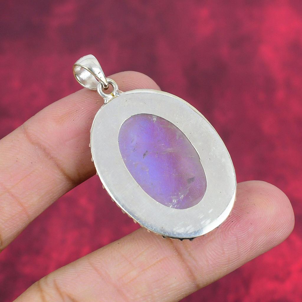Rainbow Opal Jewelry, 925 Solid Sterling Silver Pendant Handmade Gemstone Jewelry, Gifts For Wife Brand New Pendant