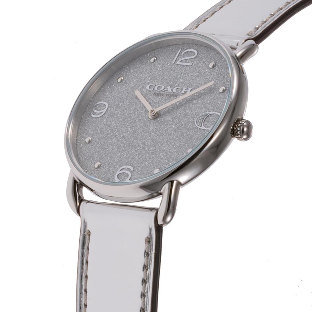 Часы ELLIOT из нержавеющей стали с минеральным стеклом, кварцевые, повседневные, водонепроницаемые, 14504246, серебристые [Coach] женские [Товар]
