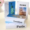 3Pcs/Set Fake Books Set for Decoration Coffee Table Ornaments Modern Home Decoration Luxury Faux Books Set London New York Paris