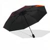 1pc Buddha Flowers Pattern Automatic Folding Umbrella - Compact 8-Rib Design, Durable Plastic & Iron, Lightweight for Outdoor Daily Use081
